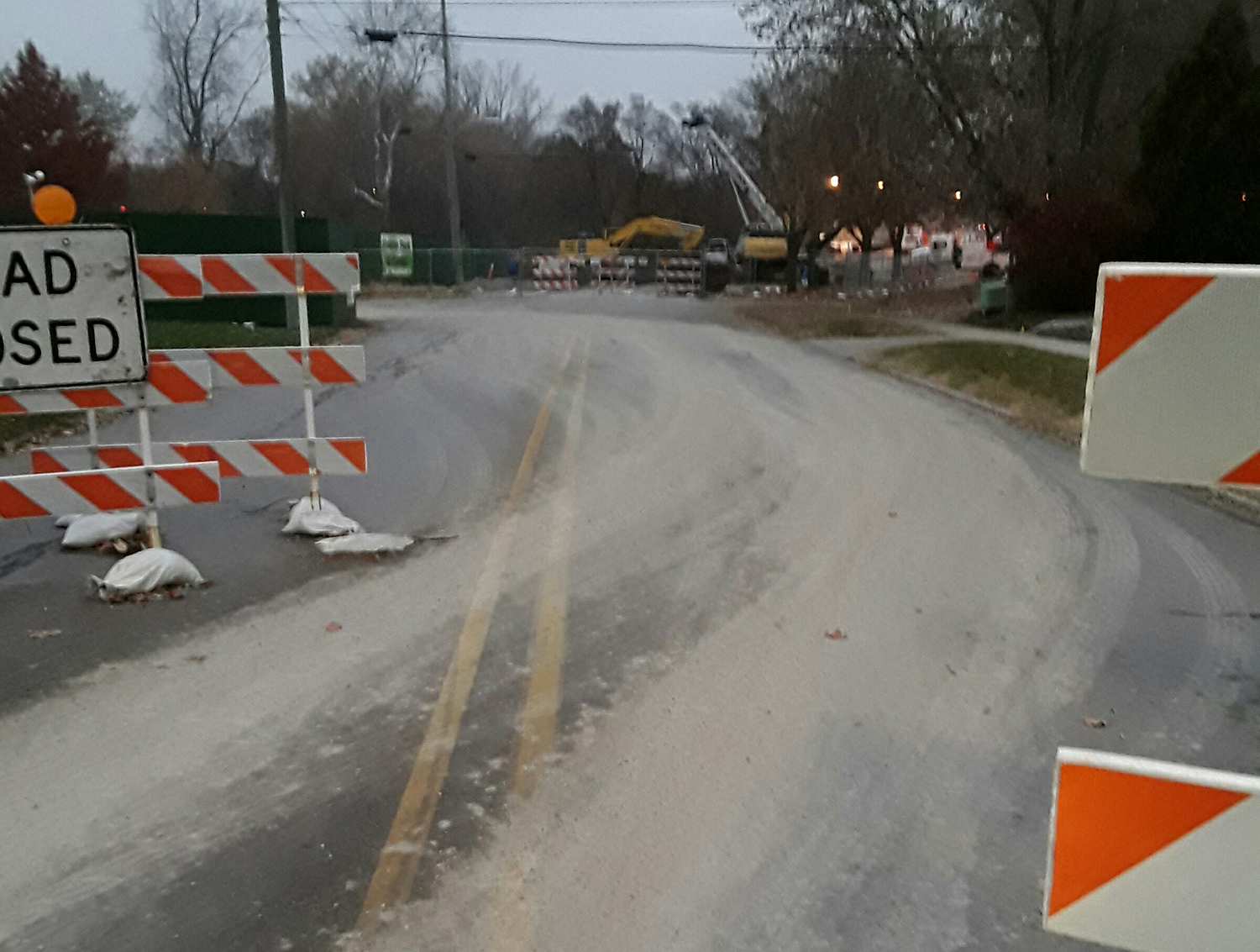 76003 2019 11 19 RS Mess on Old Mill Road from Bunn hauling shot rock pic 2